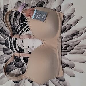 Bali Women's Comfort Revolution Wirefree Bra Beige Size 34 D